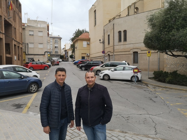 El PP de Elda critica la supresión de 55 plazas de aparcamiento en el entorno de Santa Ana