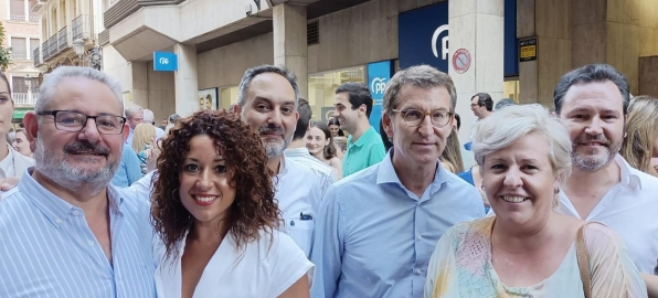 Fran Muñoz y Lola González en la Junta Directiva Regional del PPCV