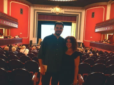 Lola González y Miguel Ángel Rubio en la I Gala de la Juventud de Elda